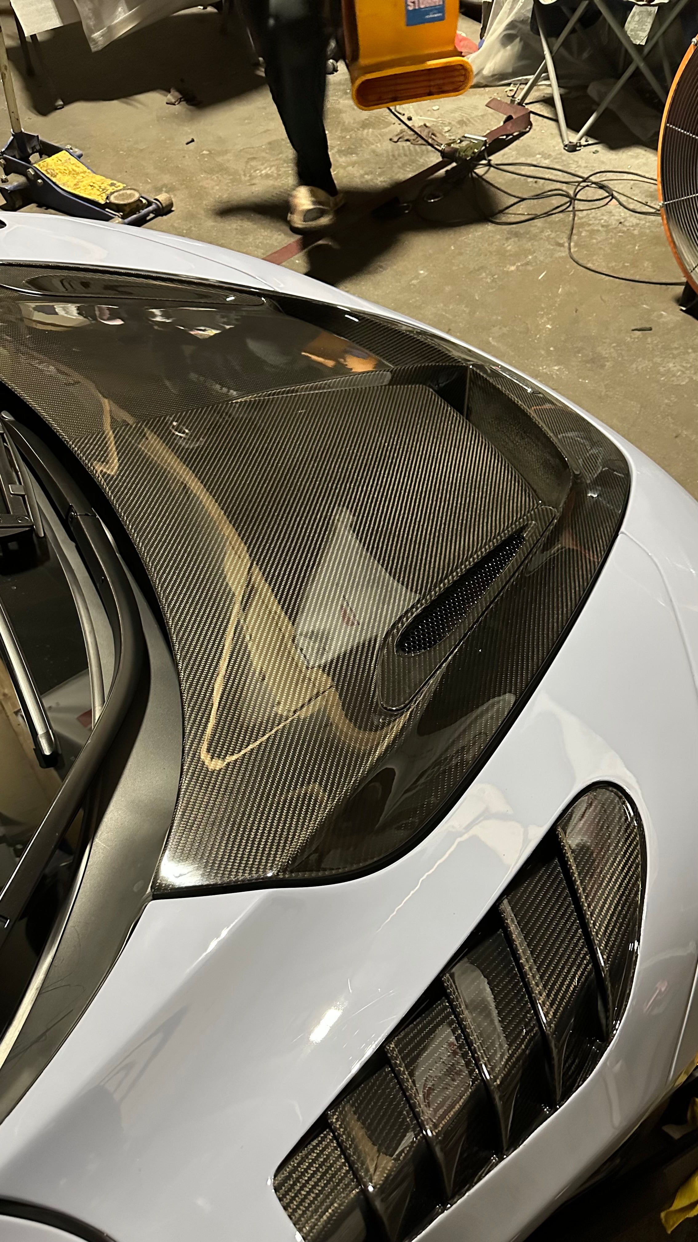 Carbon Fiber V Front Hood Bonnet Lid- McLaren 720s/ 750s/765Lt