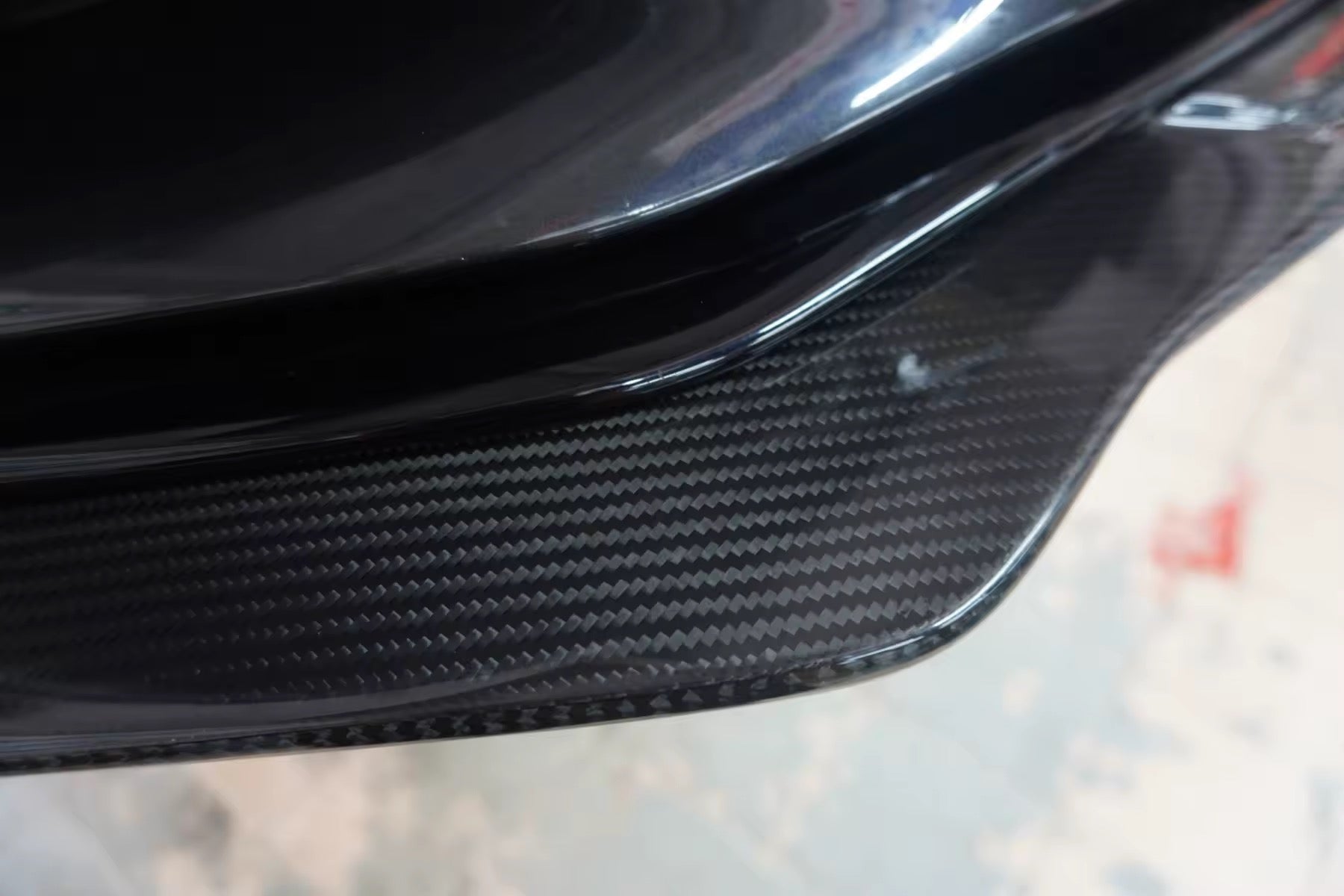 Carbon fiber TK Style front lip - Mercedes Benz AMG C Class C43 Coupe 2019-2023
