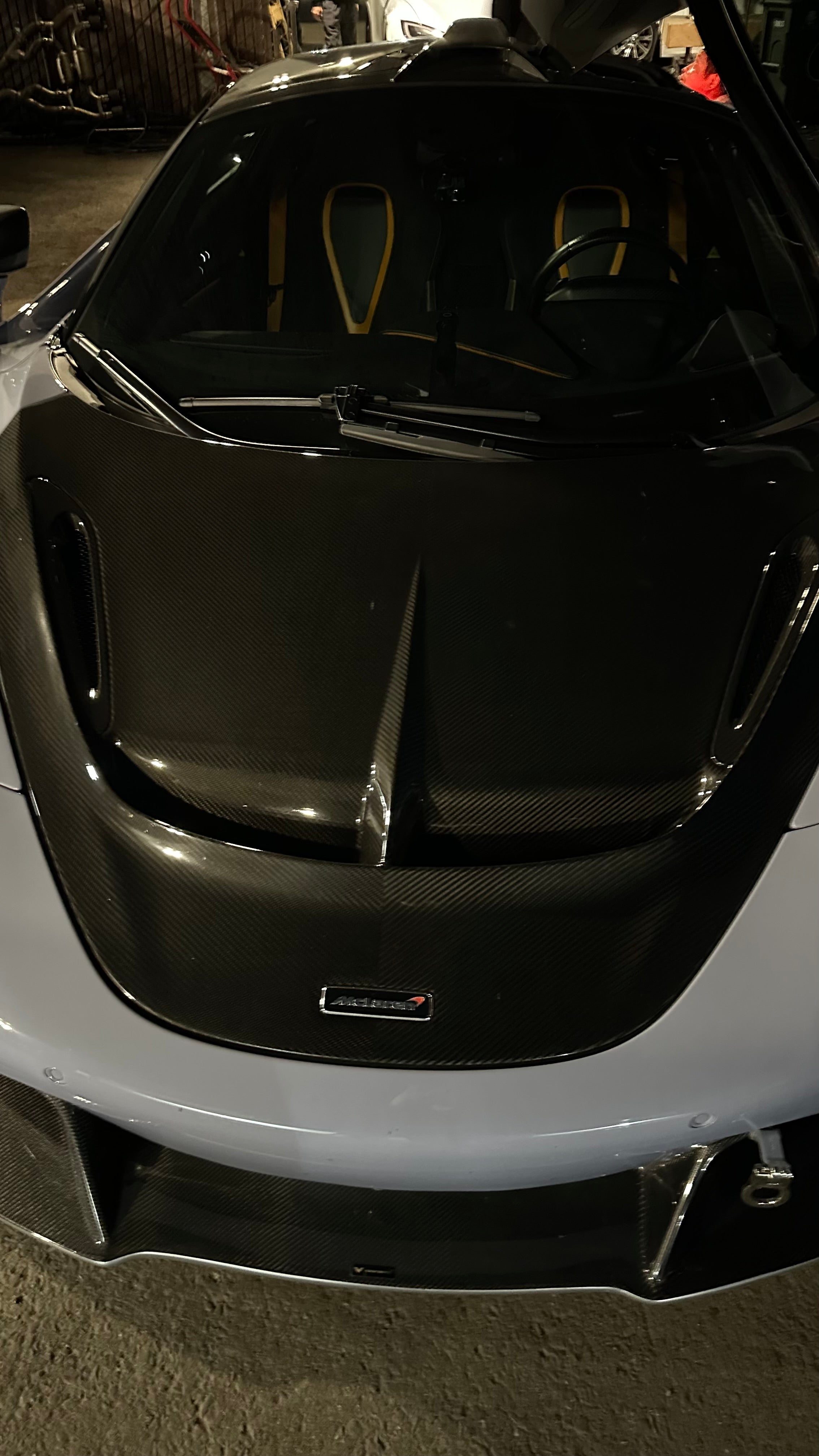 Carbon Fiber V Front Hood Bonnet Lid- McLaren 720s/ 750s/765Lt