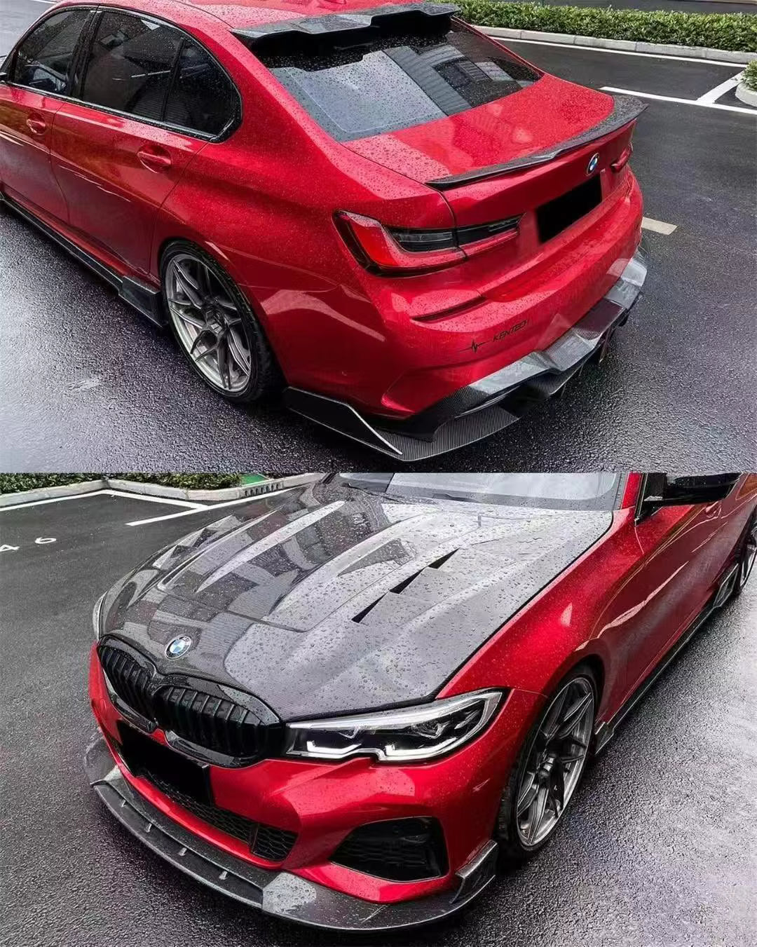 Carbon Fiber Vented Engine Hood Bonnet - BMW G20 3 Series