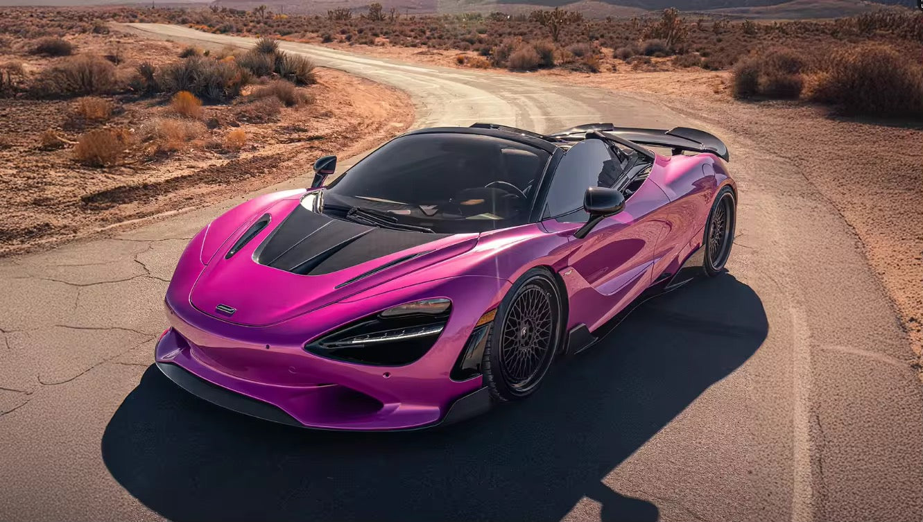 Dry carbon fiber RT Style Side Skirt Extensions - McLaren 750s