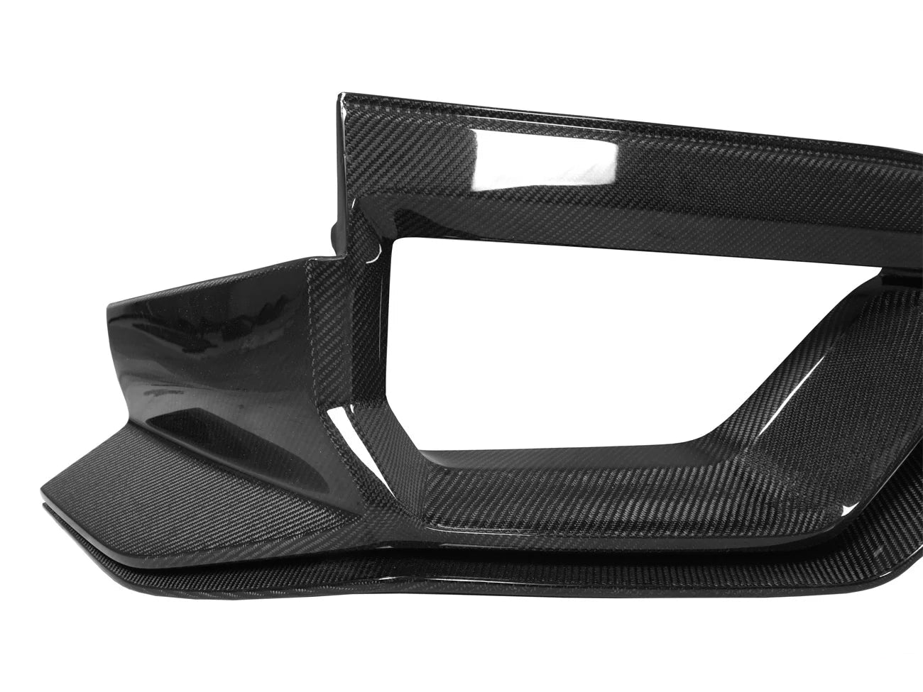 Carbon Fiber BS Rear Diffuser w/ LED Light - 2017-2022 Nissan GTR R35