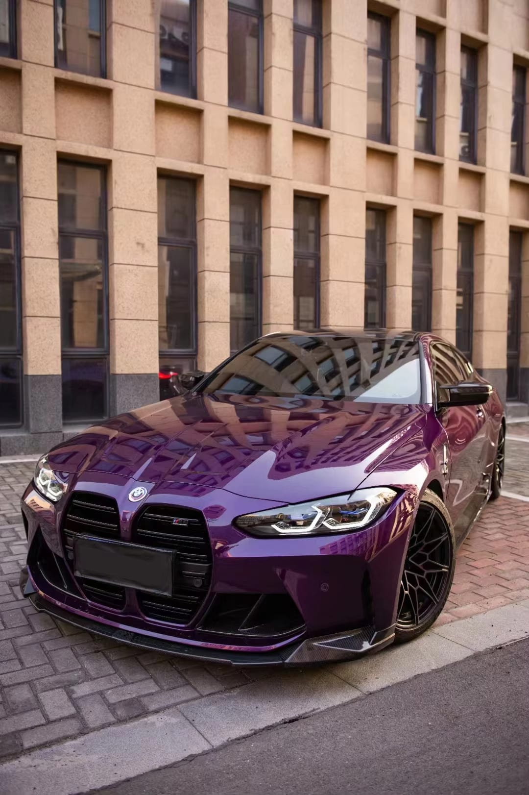 Prepreg Carbon fiber TCH Front Lip - 2021-2025 BMW M3/M4