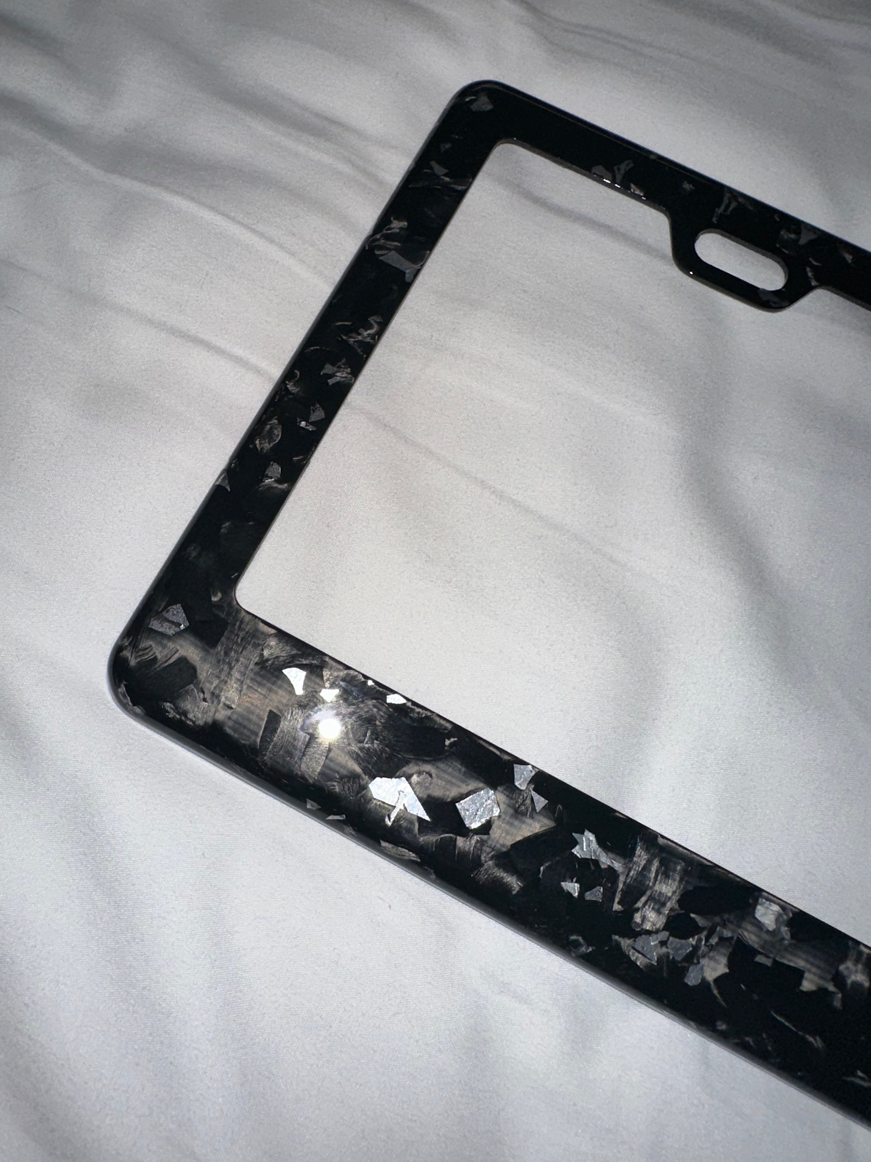 Colored Forged Carbon Fiber Universal License Plate Frame