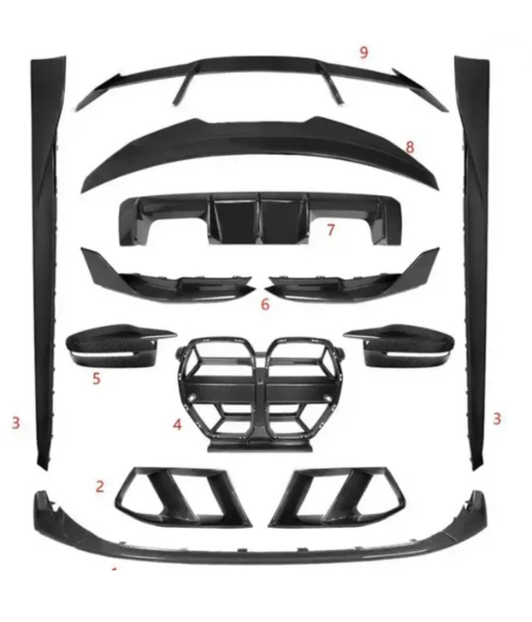 Dry Carbon Fiber Body aero Kit - BMW G80 M3 & G82 / G83 M4