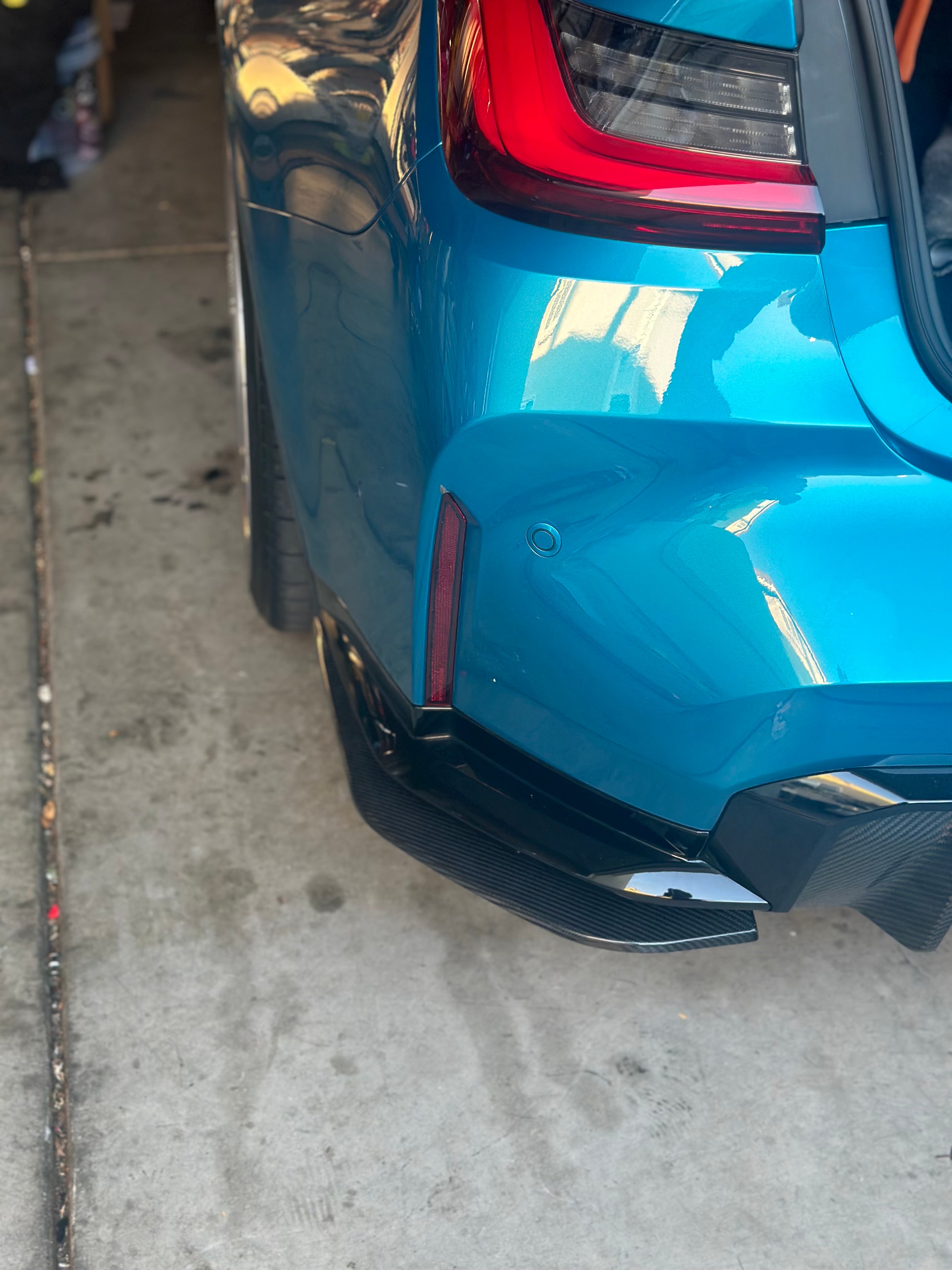 Dry Carbon Fiber Rear bumper Canard Extension - BMW G80 & G81 M3 / G82 & G83