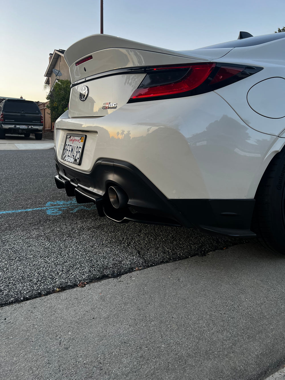 Polyurethane GT Style Rear Diffuser Extension- Toyota GR86 & Subaru BR