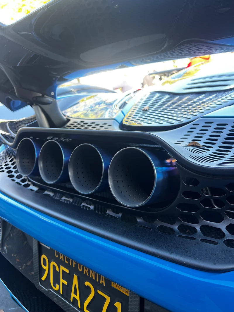 McLaren 765LT Titanium X Pipe Exhaust System - M840T 4.0T V8 Engine  McLaren 720S 720