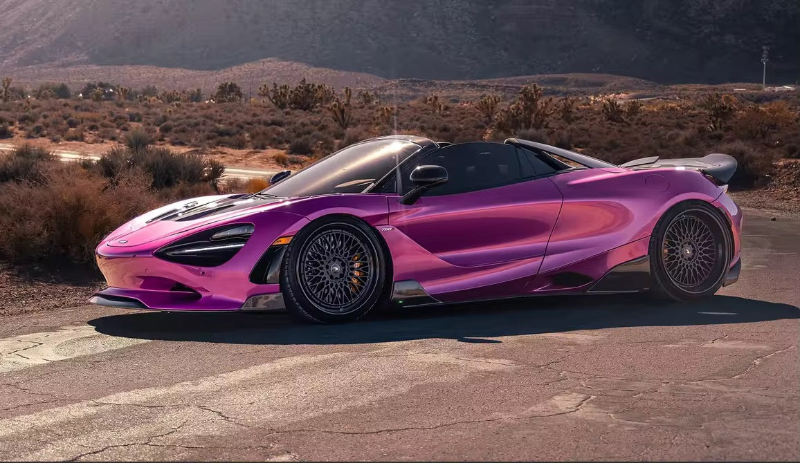 Dry carbon fiber RT Style Side Skirt Extensions - McLaren 750s