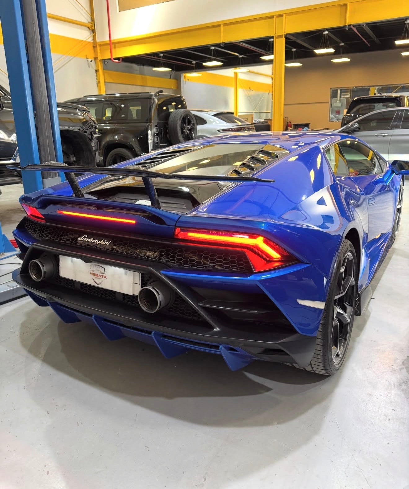 Dry Carbon Fiber Novi Style Rear Wing - Lamborghini Huracan EVO LP610