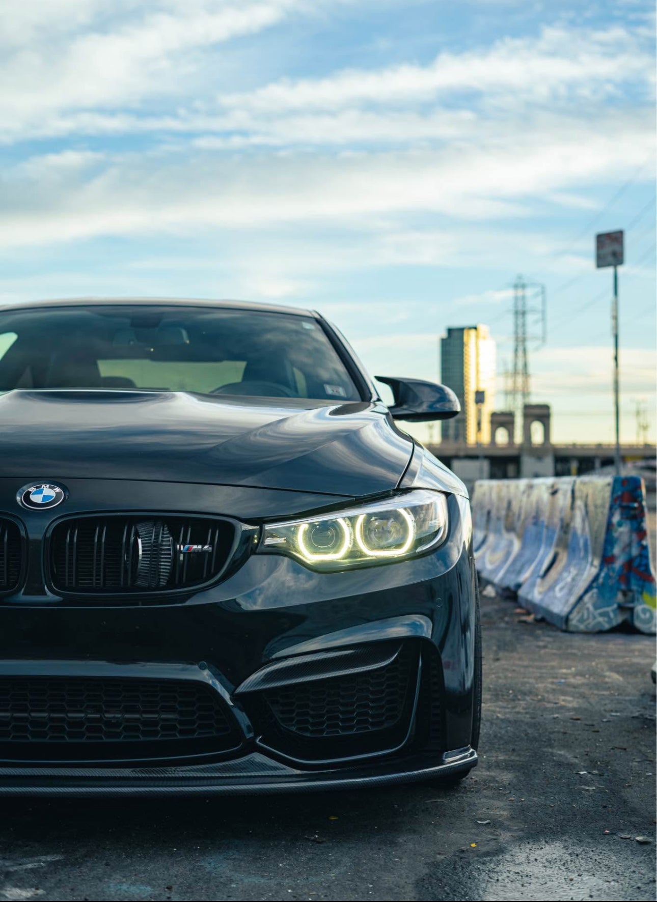 Carbon Fiber Front Lip V3  - 15-20 BMW F80 M3 F82 F83 M4