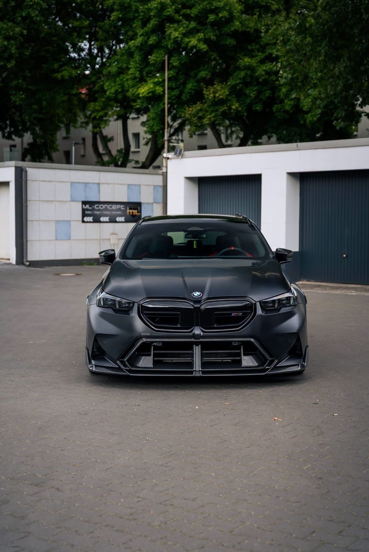 Prepreg Carbon Fiber SQ V2 Front Splitter Lip - BMW M5 G90 G99 4-Door 2025+