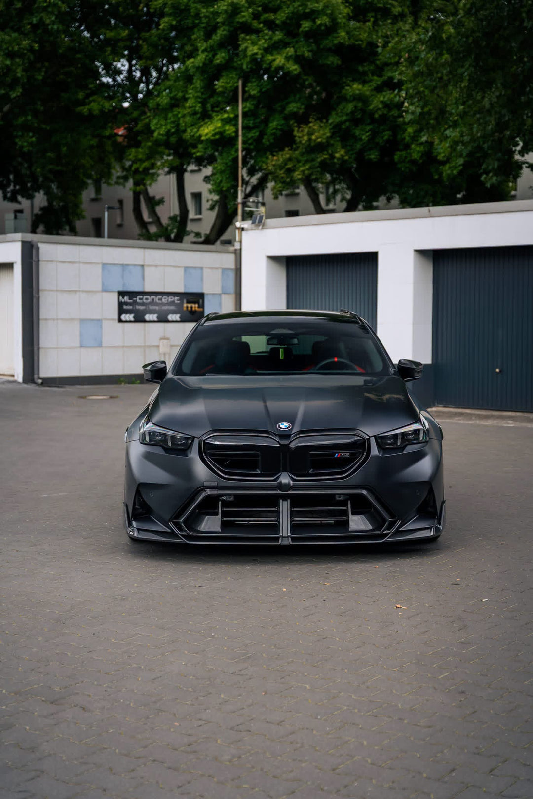 Prepreg Carbon Fiber SQ V2 Front Splitter Lip - BMW M5 G90 G99 4-Door 2025+