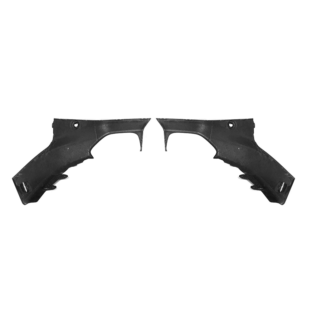 Prepreg Carbon Fiber Side Rear Diffuser Bumper Trim - BMW G42 2 Series