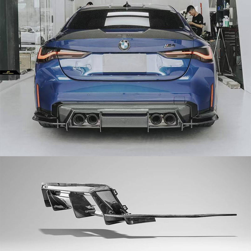 Prepreg Carbon Fiber FD Style Rear Diffuser - BMW  G80 M3 G82 M4