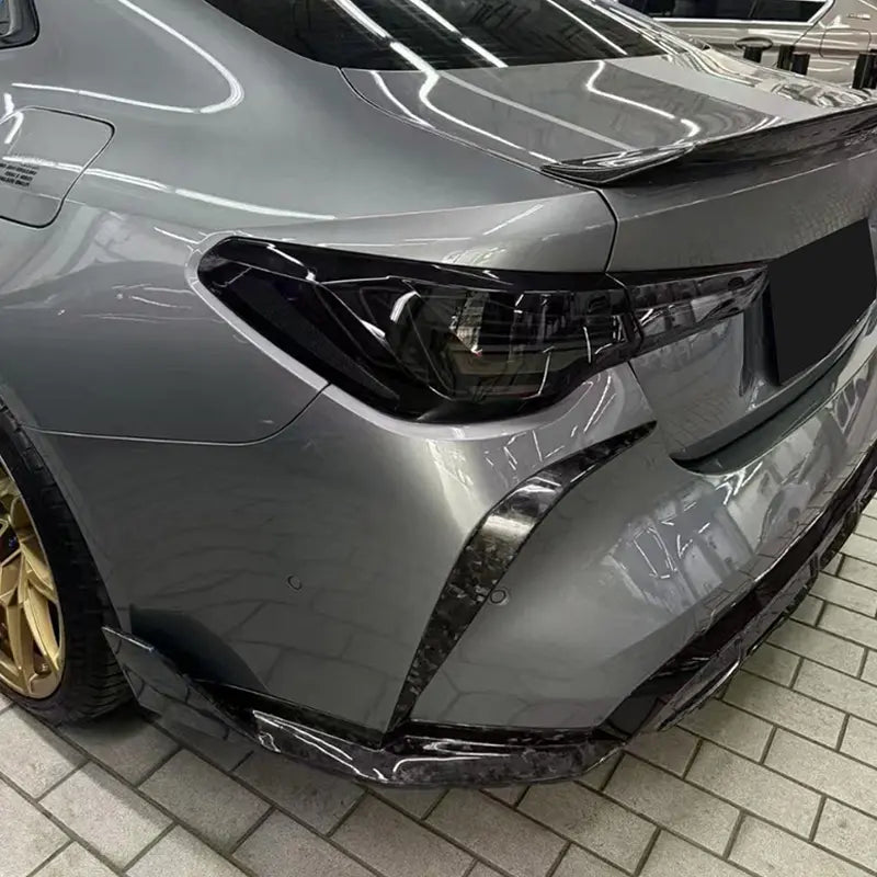 Carbon Fiber Rear Bumper Canard Trim - Bmw G80 M3 / G82 M4
