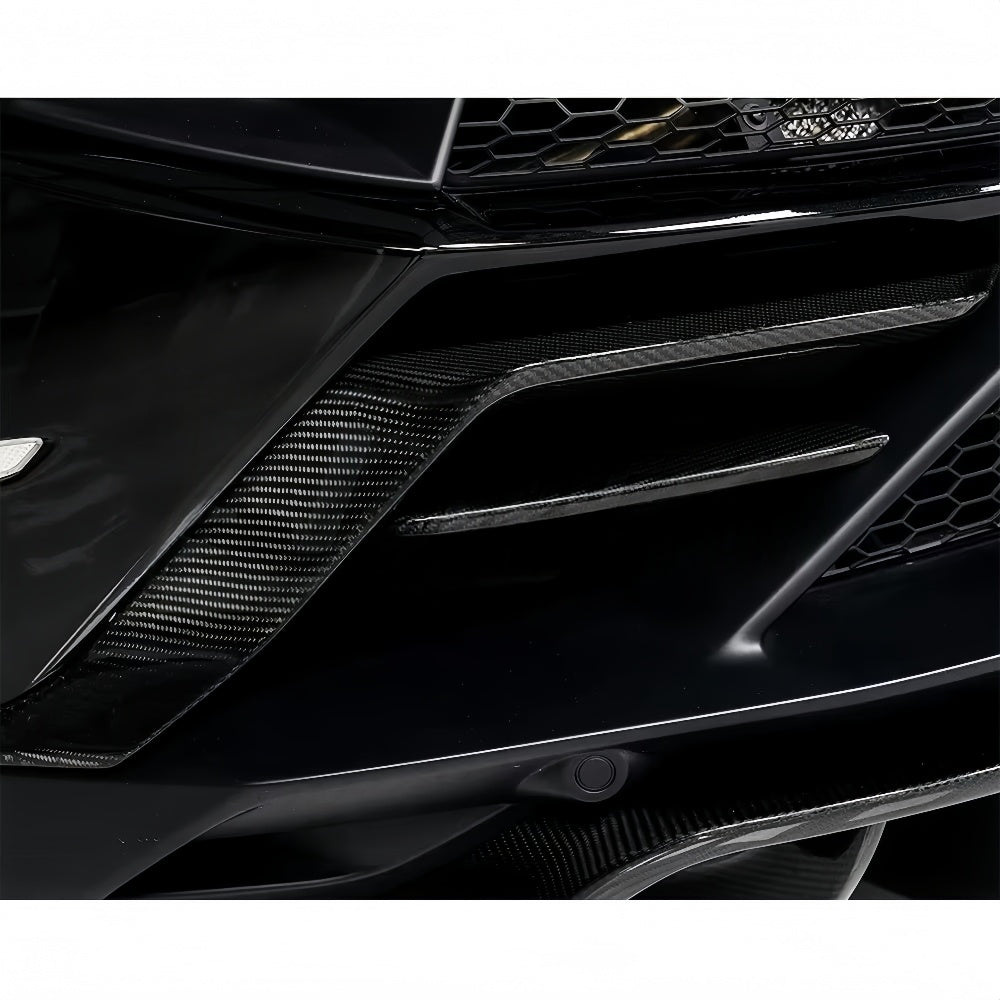 Paktechz Prepreg Carbon Fiber Rear Bumper Trims Set - Lamborghini Huracan EVO