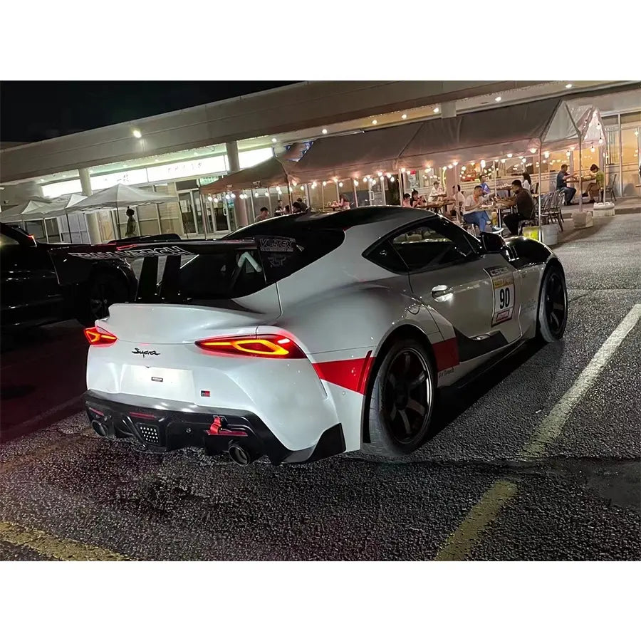 Voltex Style Carbon Fiber Rear Spoiler Wing - Toyota Supra MK5