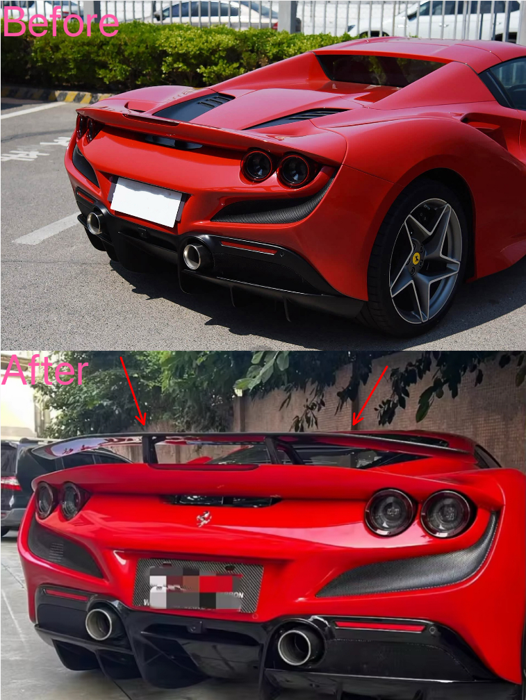 Carbon Fiber N Style Rear Wing - Ferrari F8