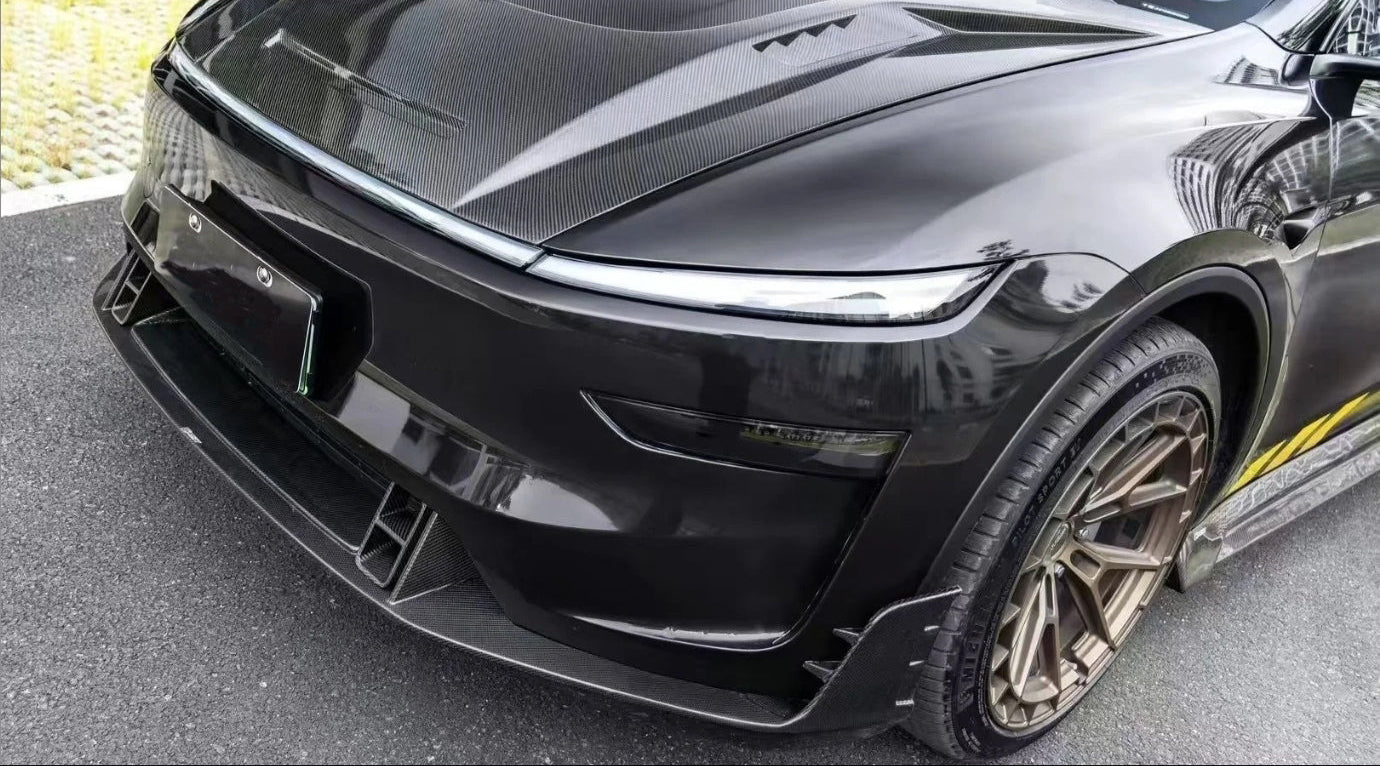 Carbon Fiber Front lip - Tesla Model Y Juniper 2025