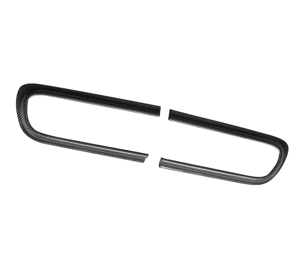 Carbon Rear Tail Light Lamp Decor Frame Cover Trim - Dodge Challenger 2015-2019 3PCS