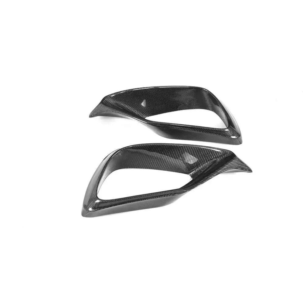 Carbon Fiber Front Bumper Fog Lamps Air Vents - Mercedes Benz E63 W213 AMG 4-Door 2018 2019