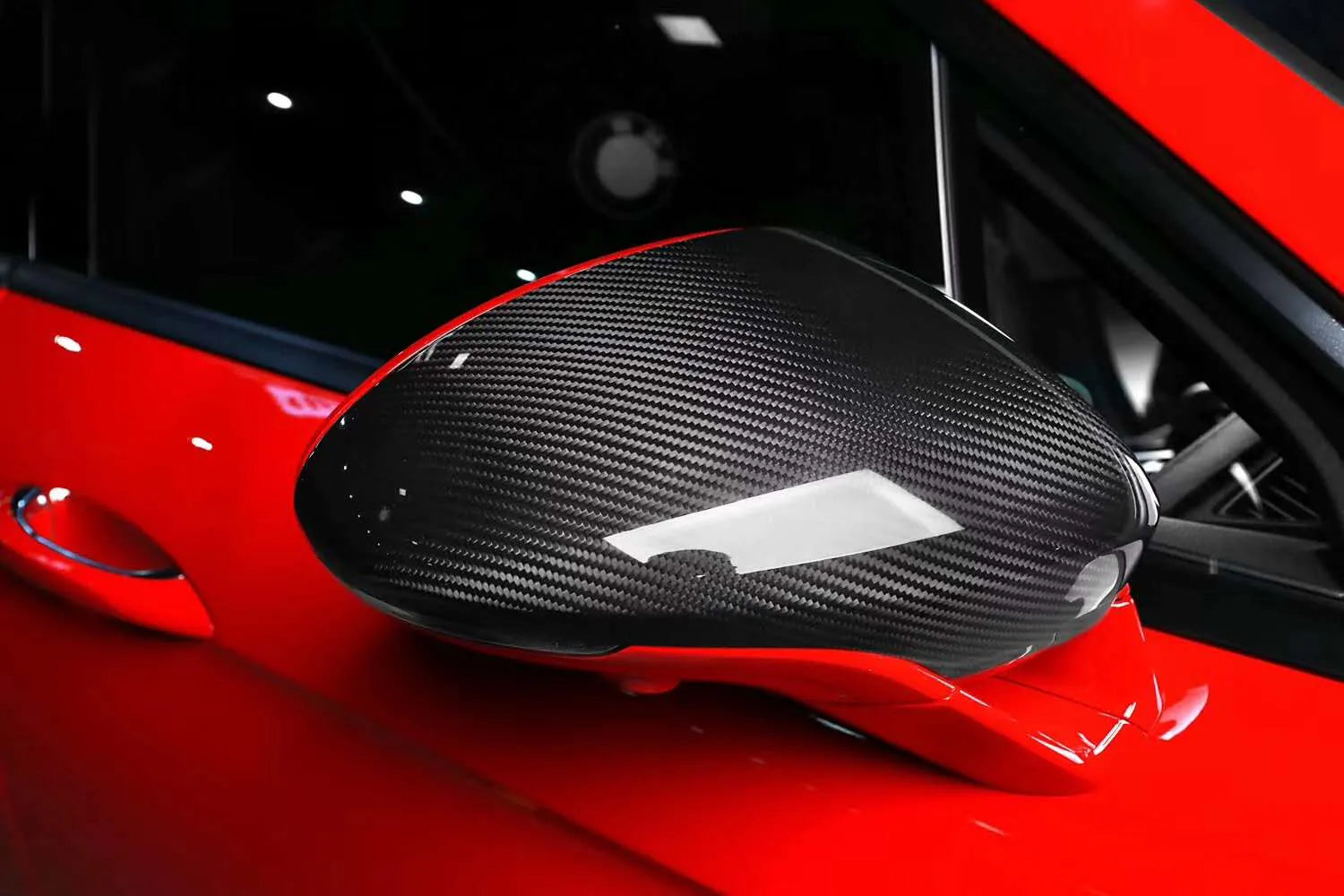 Carbon Fiber Mirror Covers - Porsche Panamera 971 GTS Sport Turbo Hatchback 4-Door 17-19