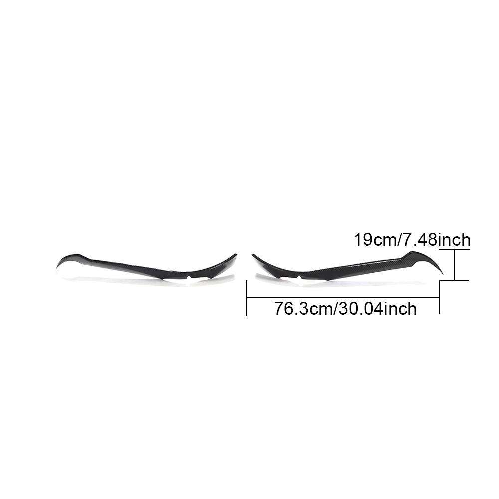 Carbon Fiber Bumper Front Canard -Corvette Stingray Convertible Coupe 2020-2021