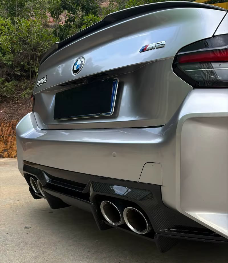 AN Style Carbon Rear Undertray Diffuser v1 - BMW G87 M2