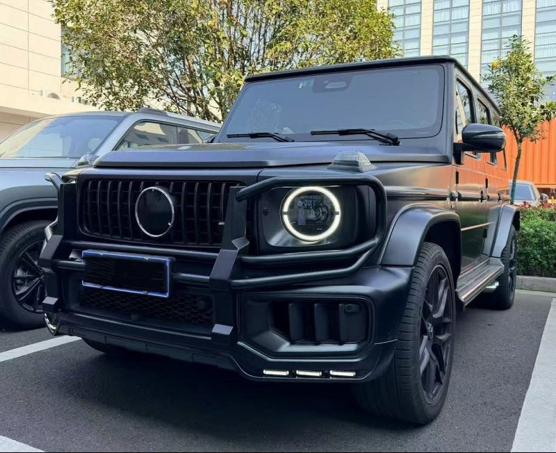 Black Front Bull Crash Bar Guard - Mercedes G63 AMG W465 2024+ G500 G450d