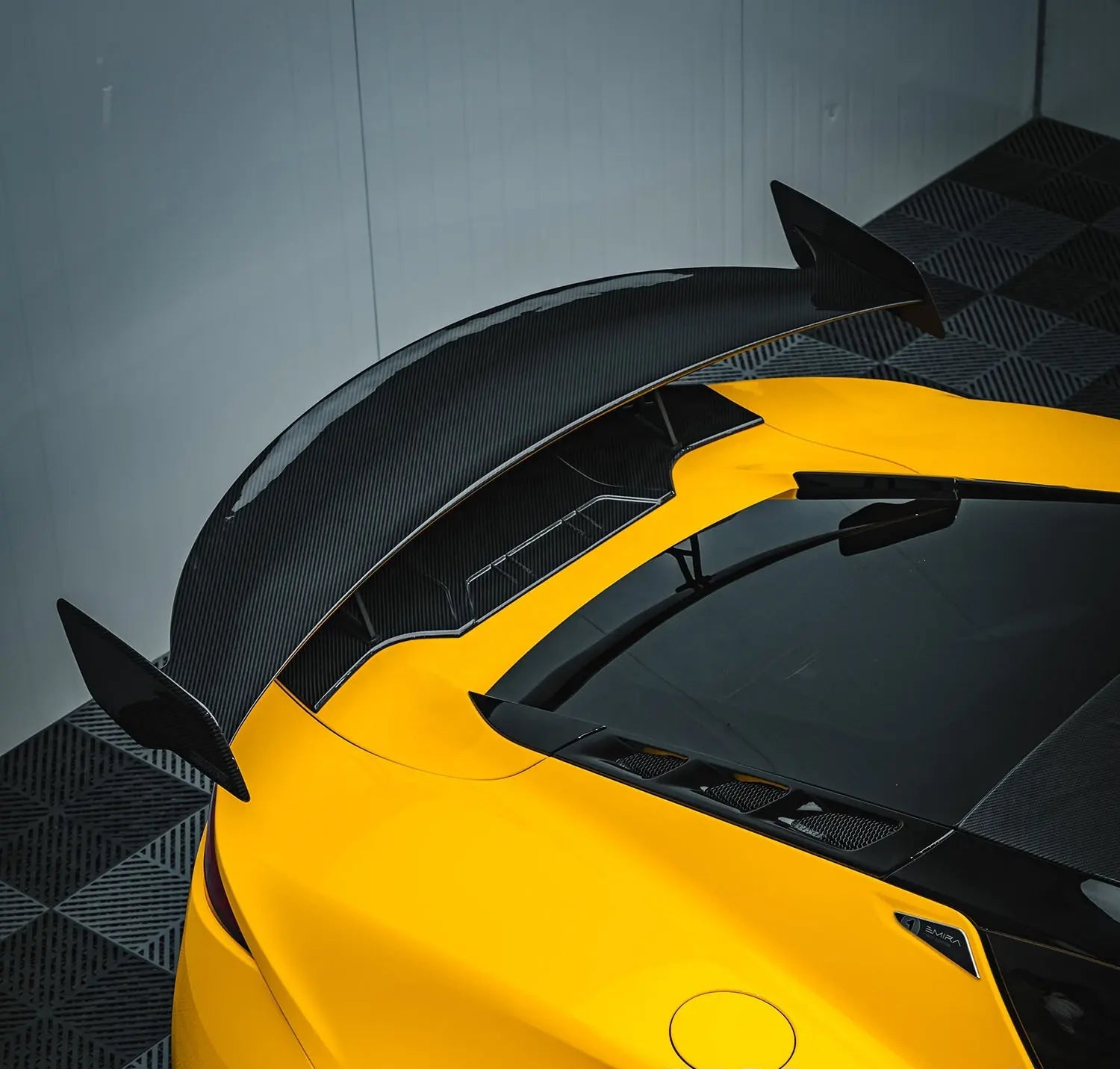 Emira Rear Spoiler MT Style Dry Carbon Fiber Rear Spoiler Wing - Lotus Emira 2022-2024
