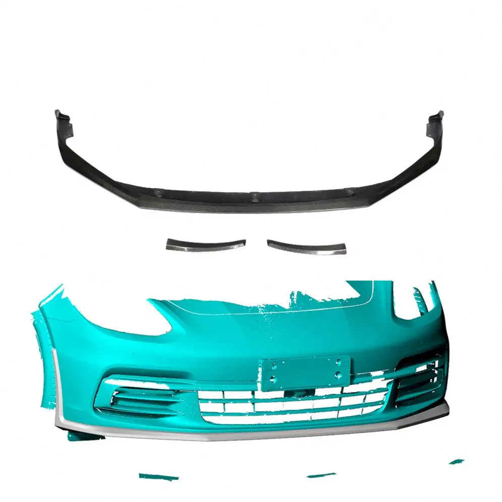 Carbon Fiber Front Splitter Lip - Porsche Panamera 971 4S Hatchback 4-Door 2017-2019