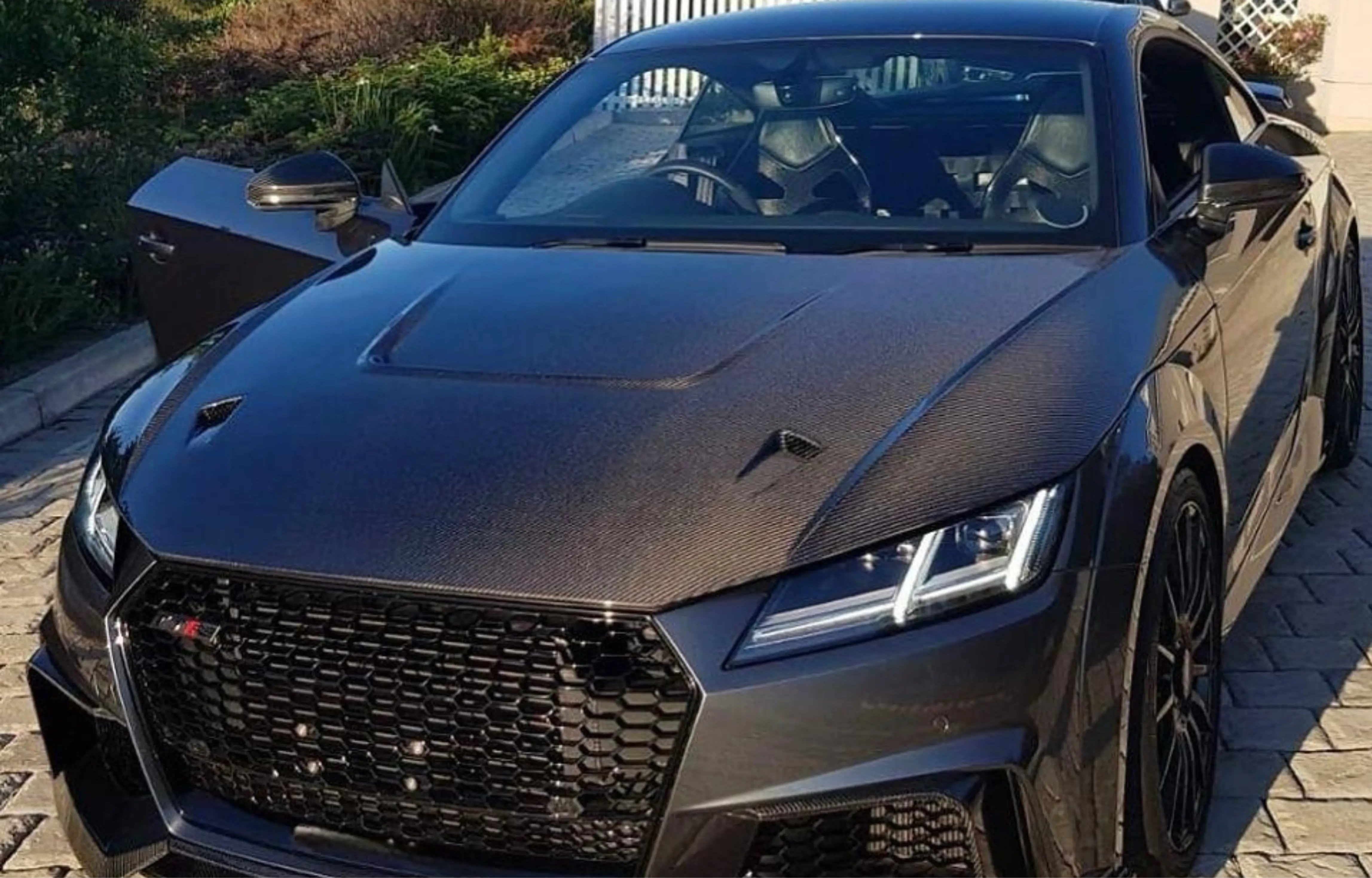 Carbon Fiber Front Engine Hood Bonnet - 15-19 Audi TTRS MK3 8S