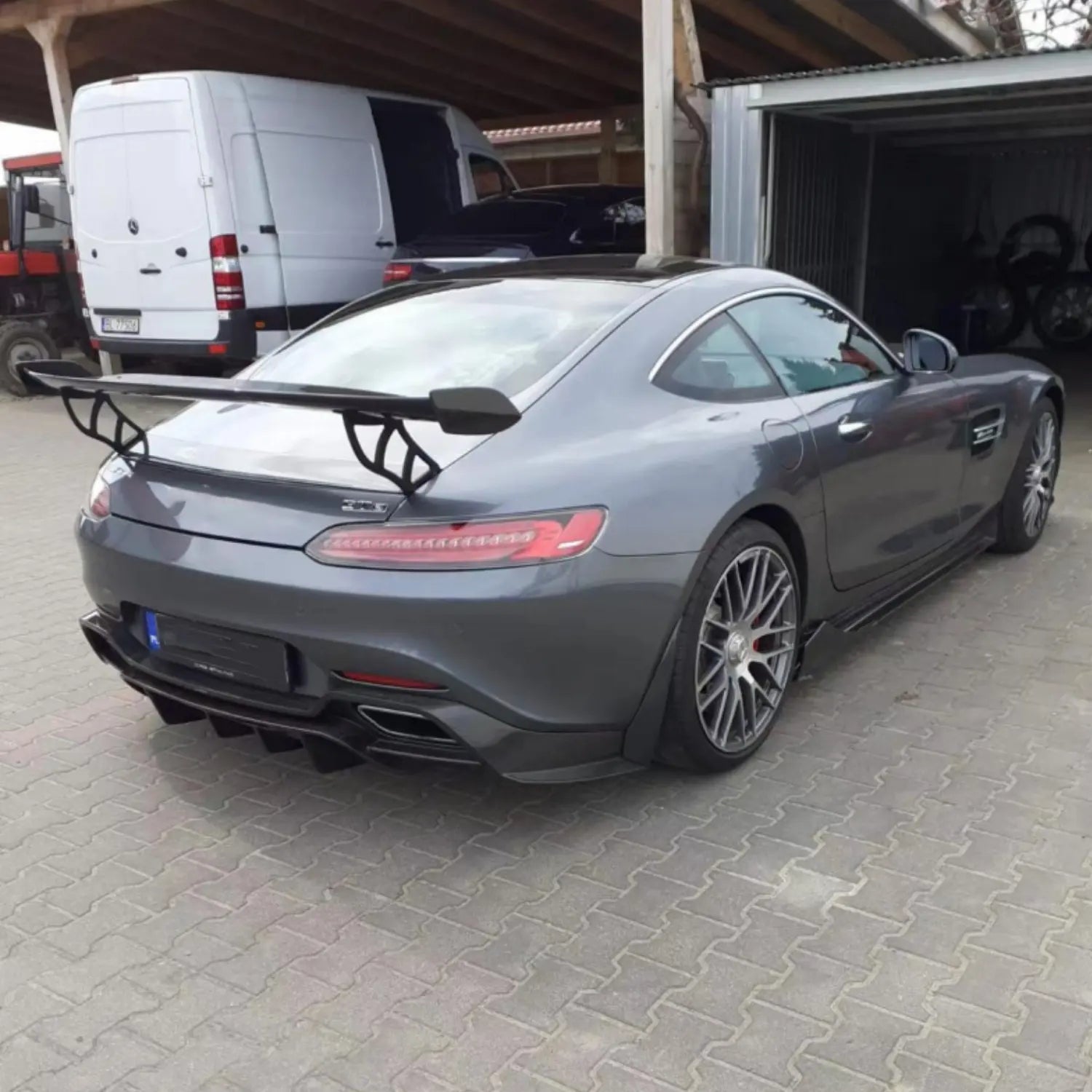 Prepreg Carbon Fiber Rear Wing Spoiler V1 - Mercedes Benz AMG GT GTS GTC C190