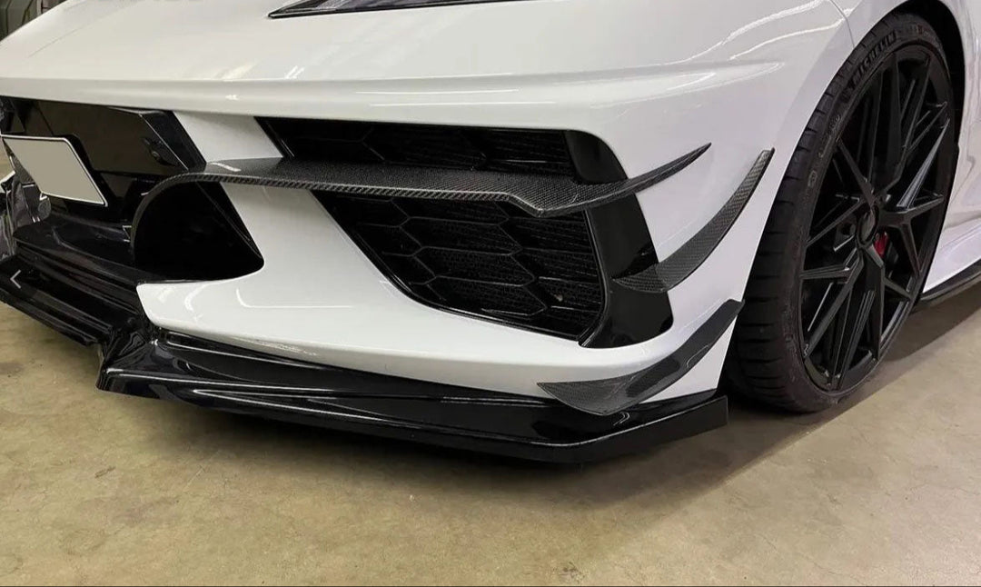 Front Bumper Splitters Fins -  Chevrolet Corvette C8 Stingray 2020+