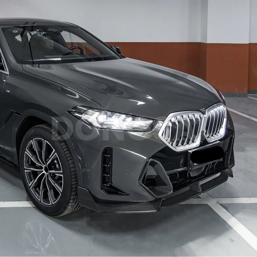 Prepreg Carbon Fiber MP Front Lip -  BMW X6 G06 Facelift 2024+