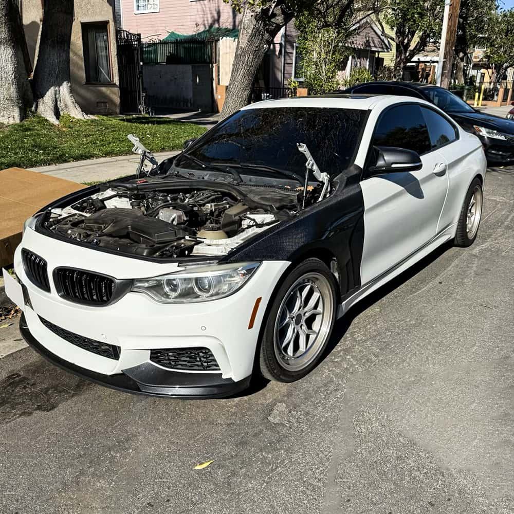 Carbon Fiber K style Fender Replacement Set - BMW 2013-2020 4 Series F32 F33 F36