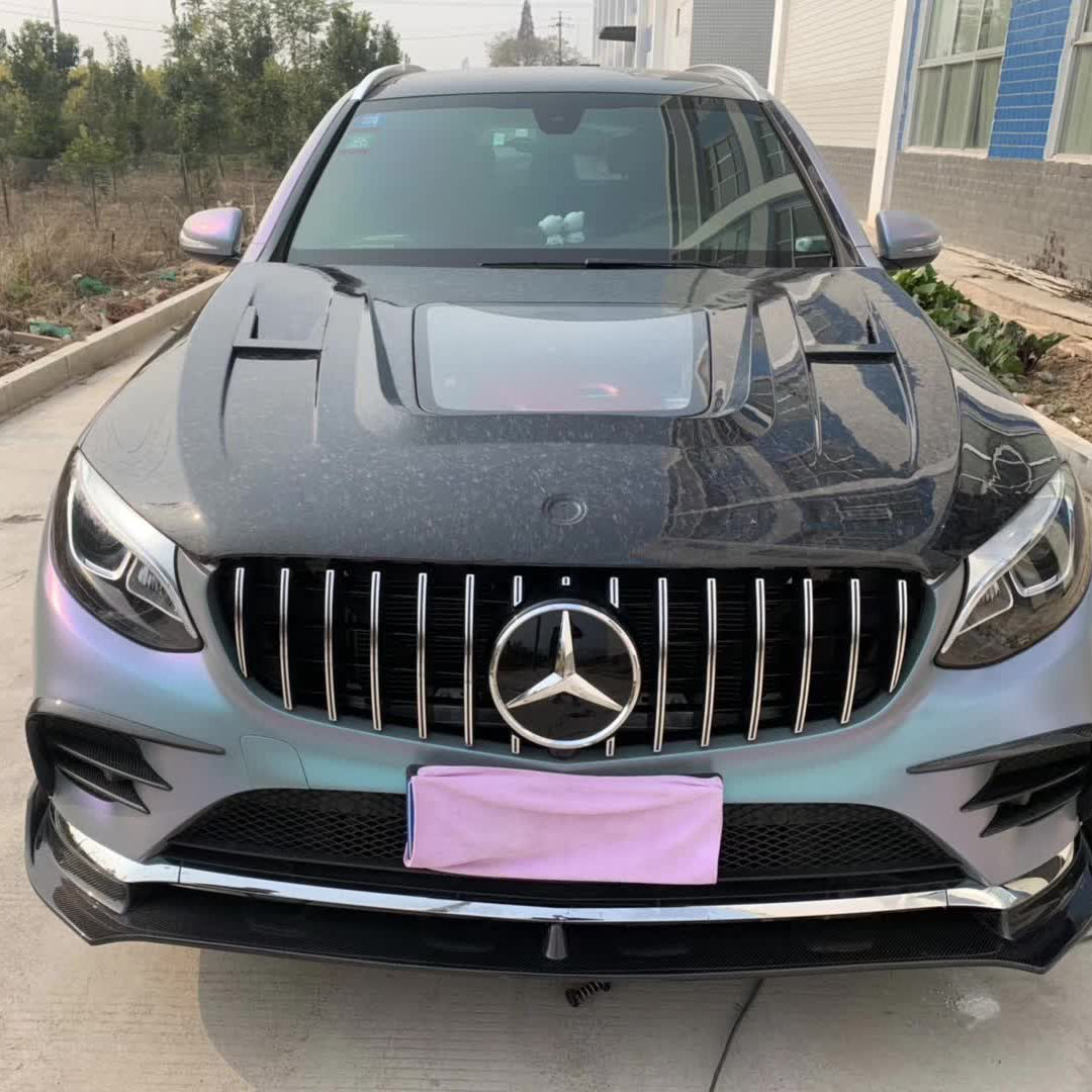 Carbon Fiber Engine Hood Bonnet w/ Transparent Window - Mercedes Benz GLC X253 C253 GLC