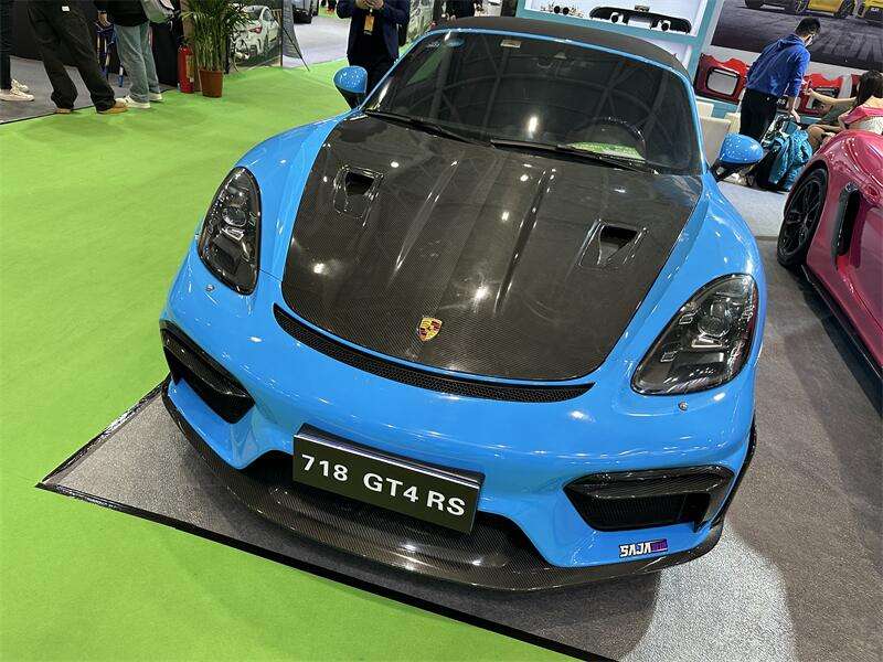 Semi Carbon Fiber GT4RS Style Front bumper upgrade - Porsche 718 Cayman Boxster