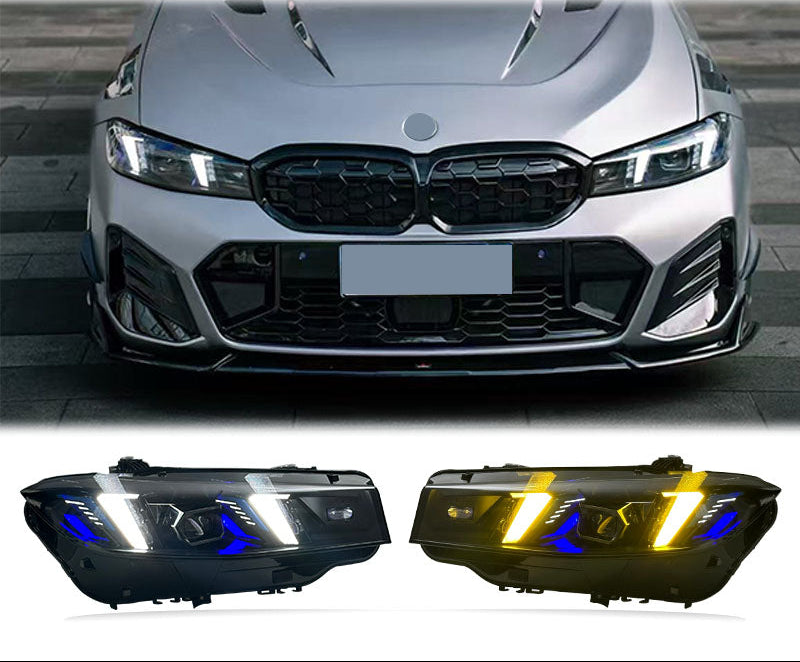 LED Snake Eye Headlight yellow/white switchable Upgrade  - BMW 3 Series G20 G28 2023-2024