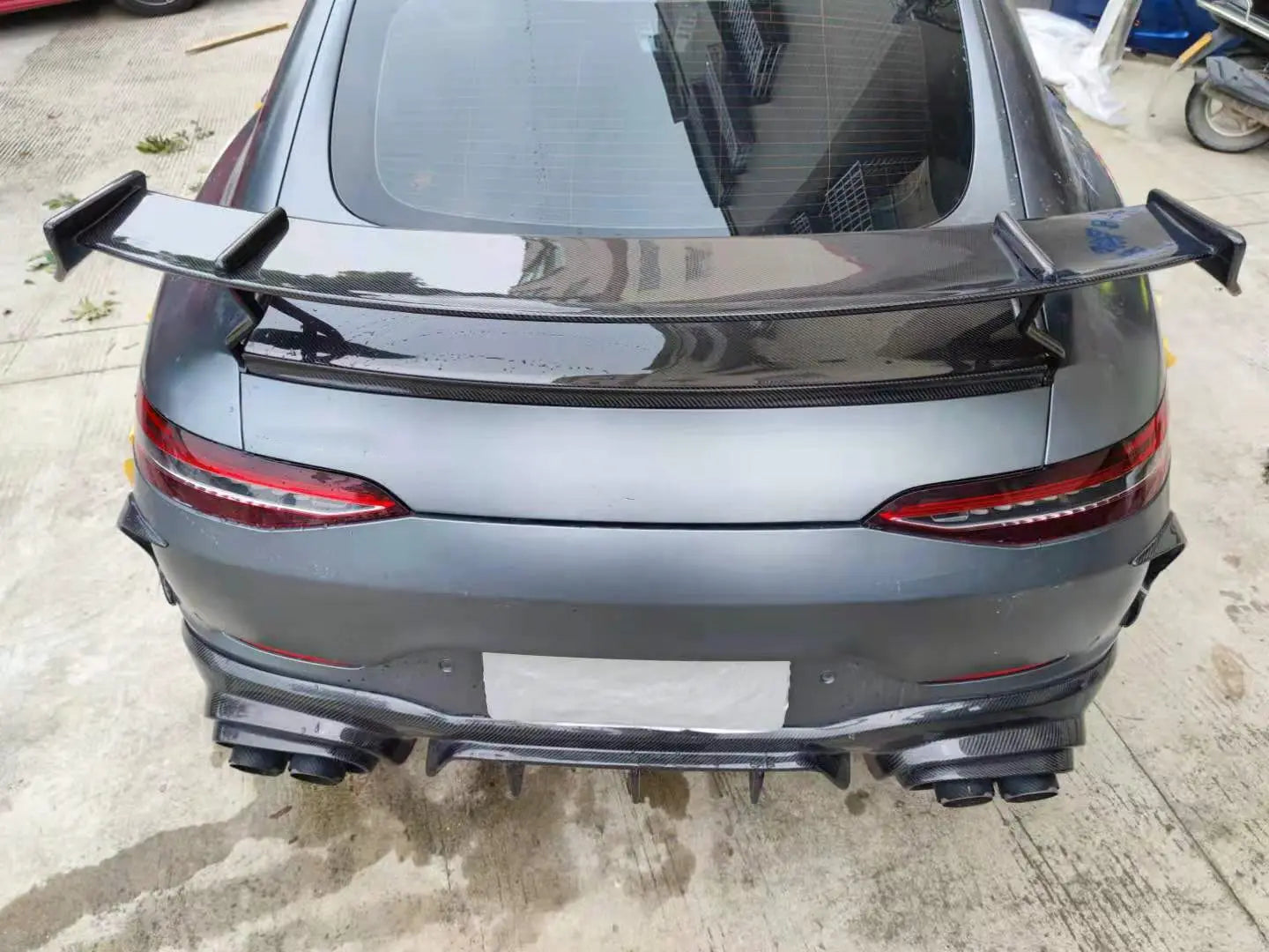 Carbon Fiber B Style Rear Spoiler Wing - Mercedes Benz AMG GT50 GT53 GT63