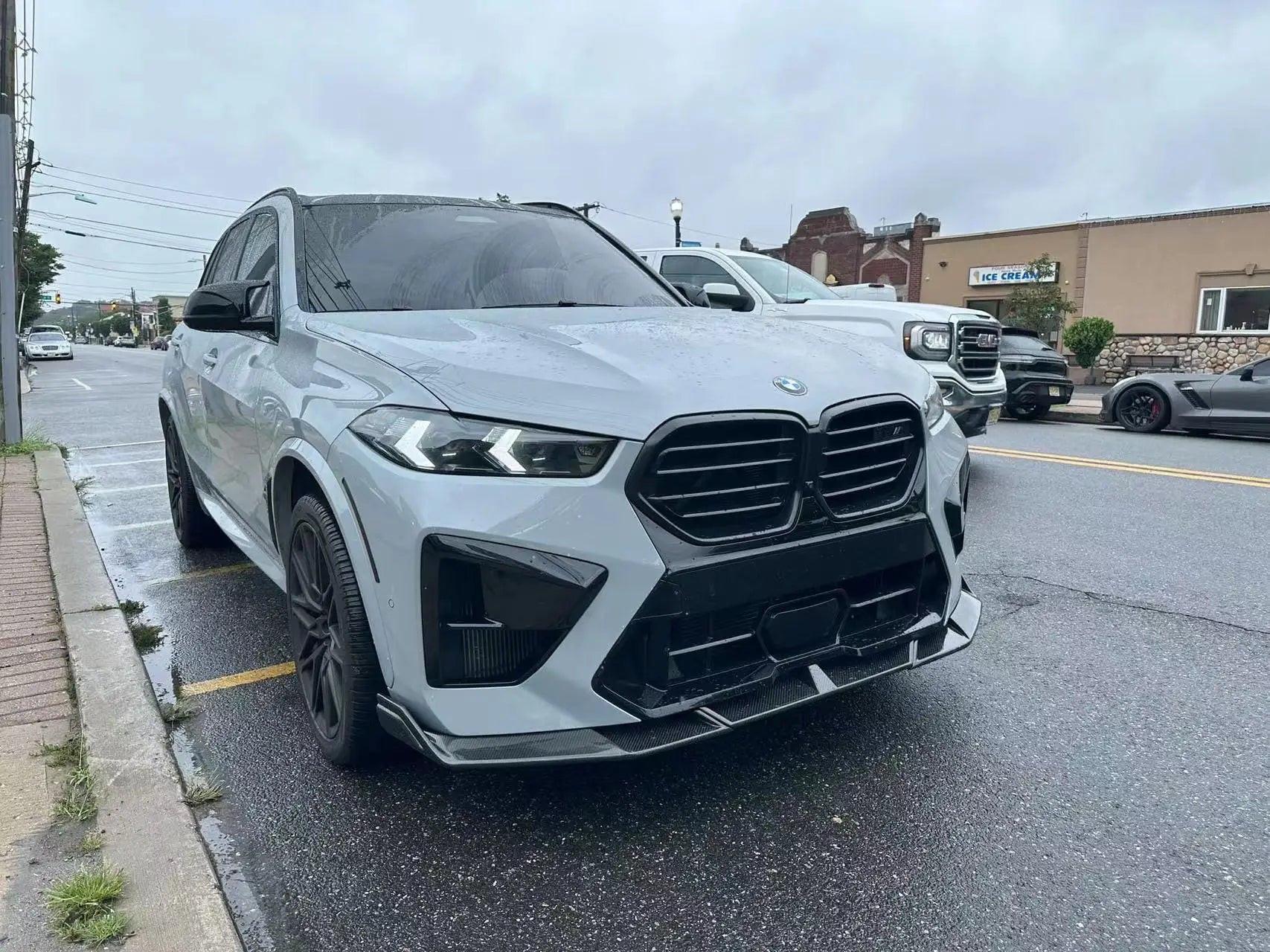 Prepreg Carbon Fiber Front Lip - BMW X5M X6M LCI