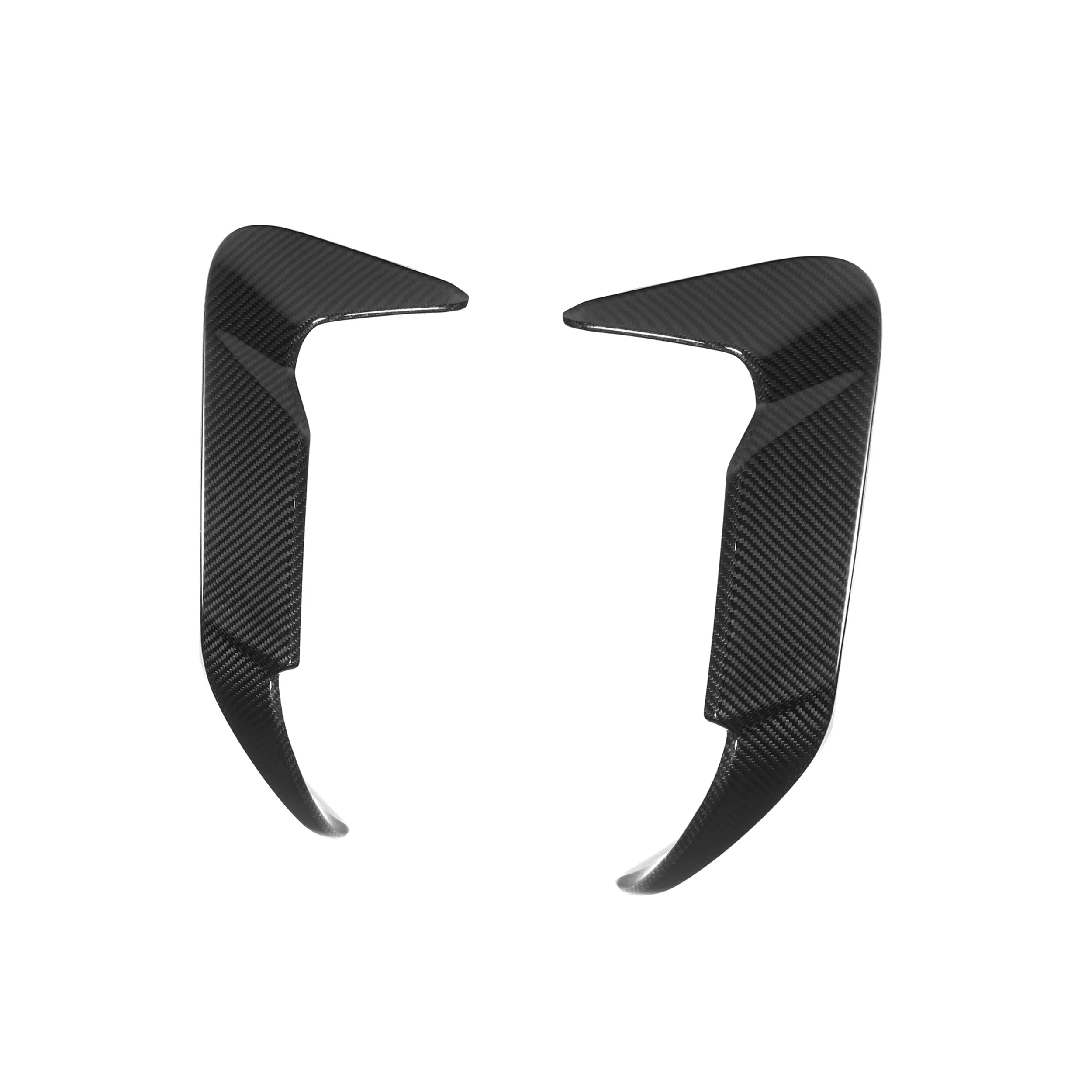 Prepreg Carbon Fiber Rear Bumper Canard Trim - BMW X5M F95 F95 LCI 2020+