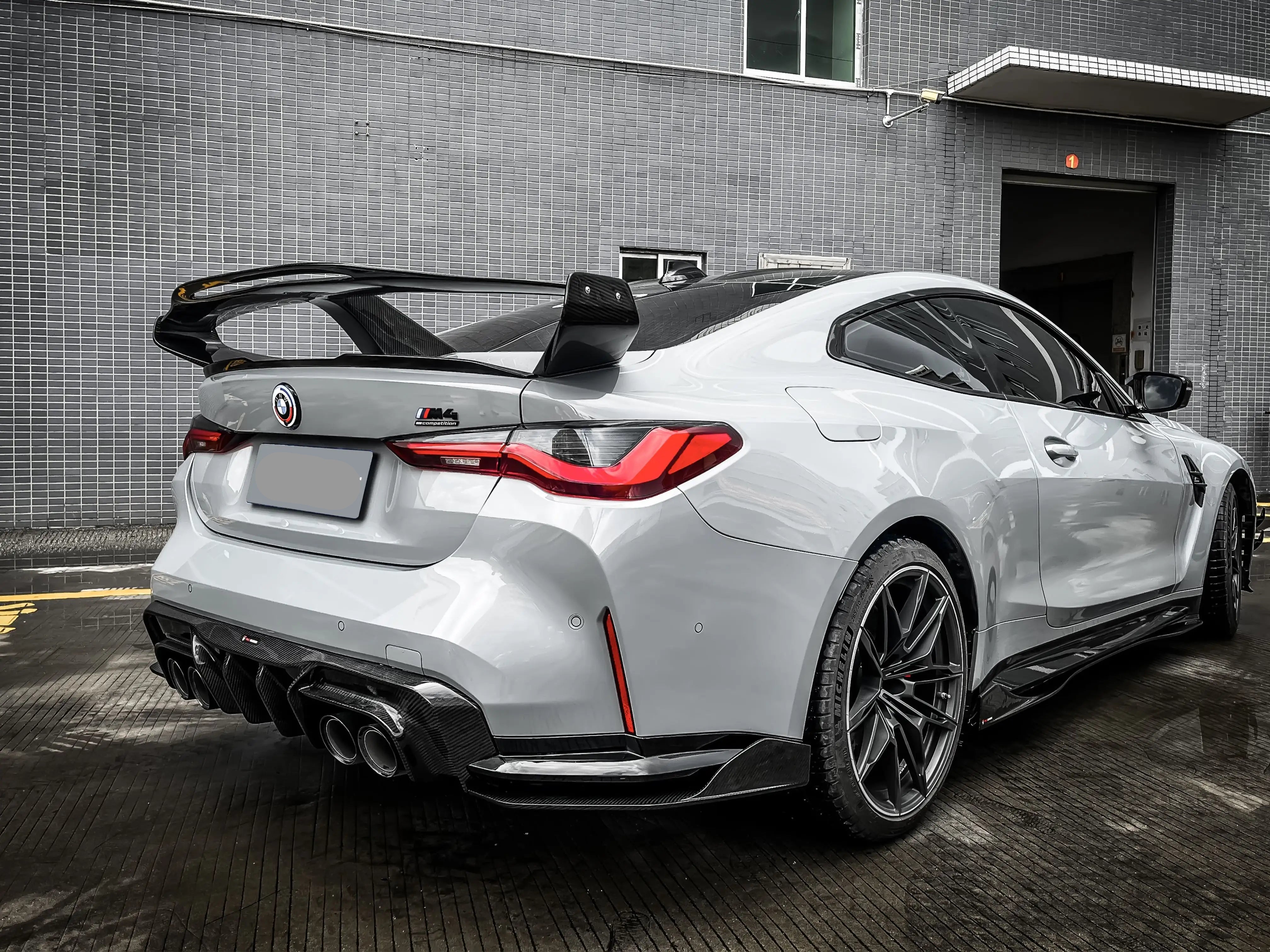Prepreg Carbon Fiber TK Agressive Large Rear Trunk Wing - BMW  M3 G80 M4 G82