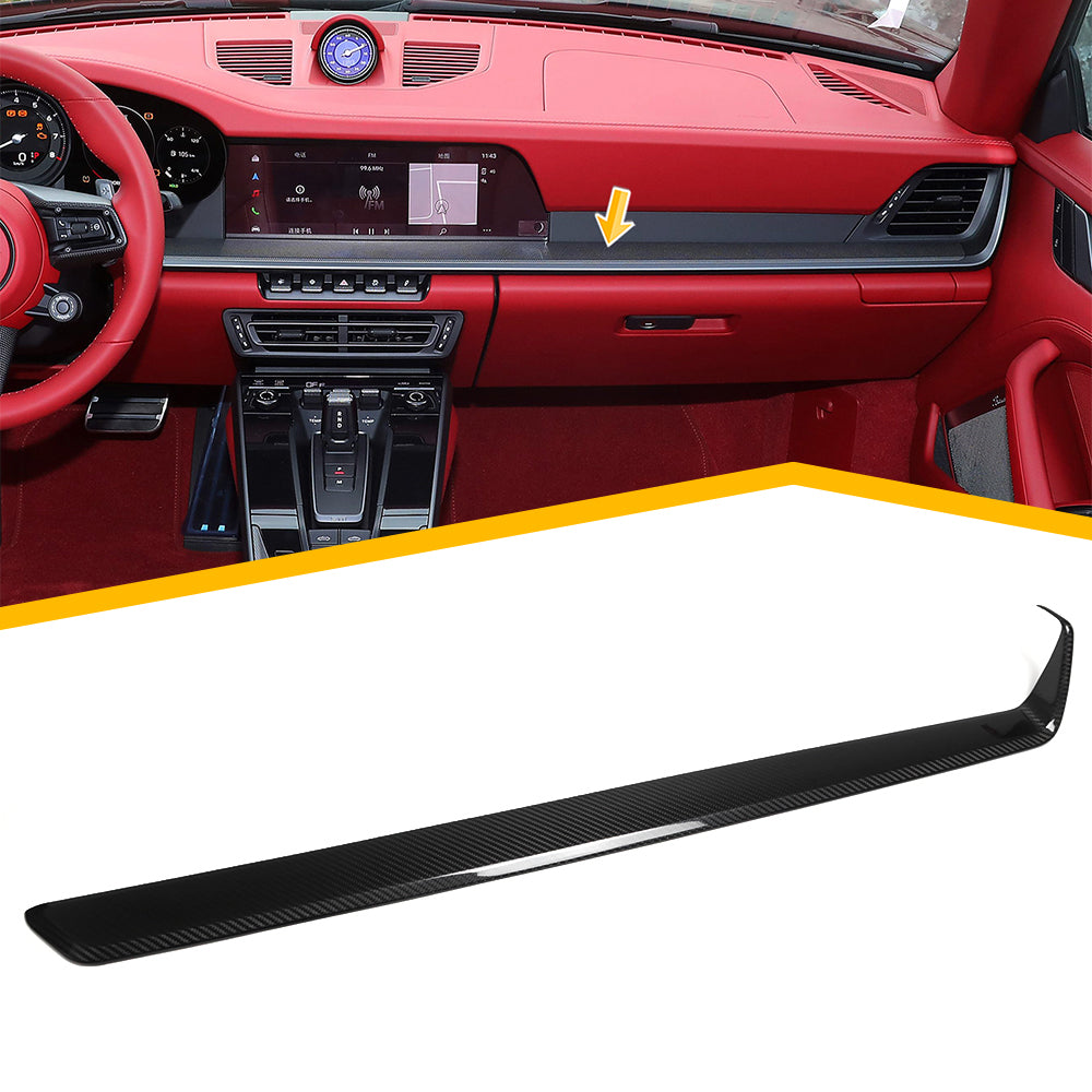 Carbon Fiber Passenger Dash Board Trim Cover - Porsche 911 992 Carrera RS 4S GTS 2020+