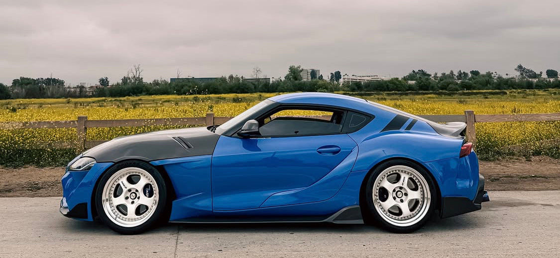 Carbon Fiber AD V1 Side Skirts - Toyota Supra A90 A91 Mk5