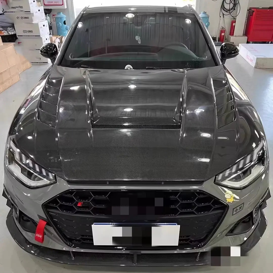 Carbon Fiber Vented Hood - Audi A4/S4 2015-2019