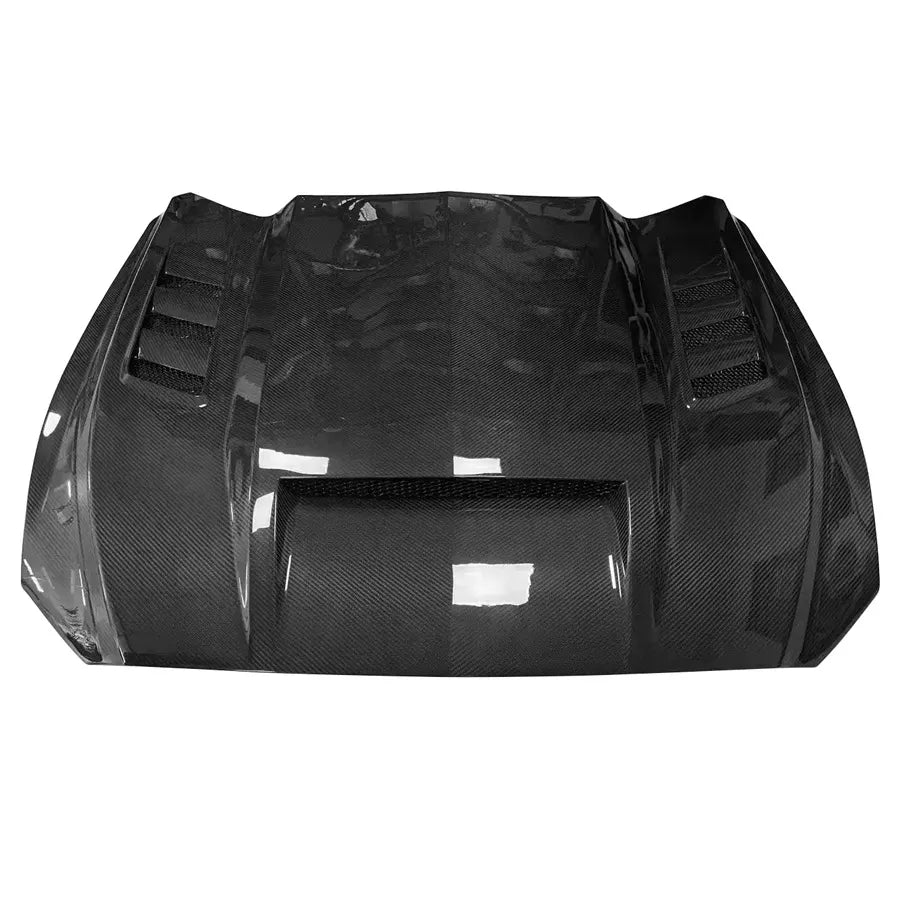 Carbon Fiber Front Vented Engine Bonnet Hood V2 -  Ford Mustang 2015 - 2017