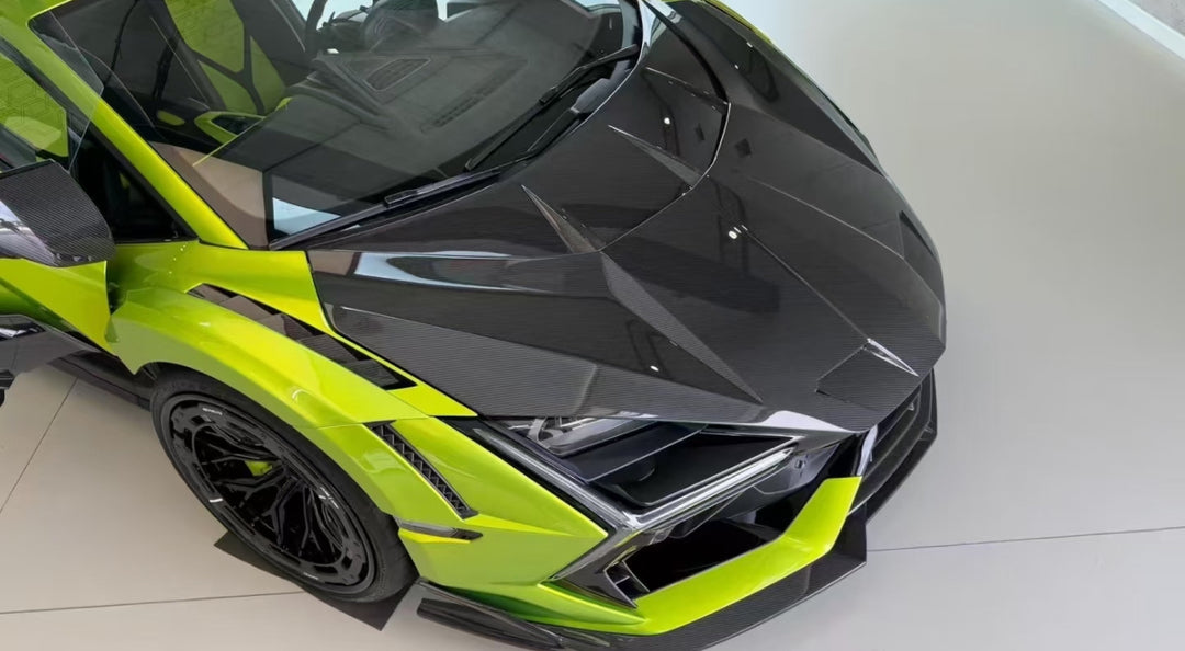 Carbon Fiber Hood Bonnet 10 Style Cover Replacement - Lamborghini Revuelto