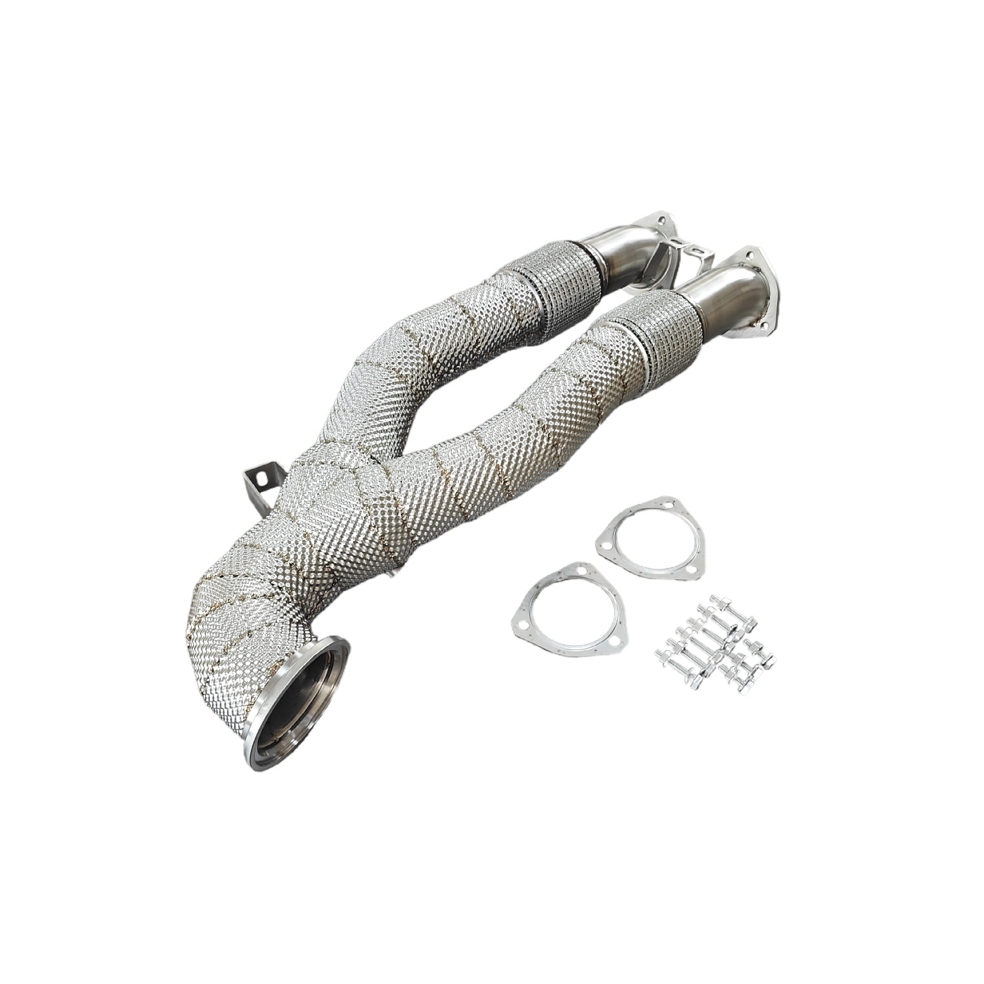 Racing High Flow Downpipe W/ Heatshield w/ Heat Shield - Audi TTRS RS3 2.5T